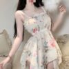 【大阪在庫】花柄スリップワンピース（セクシー系）セット