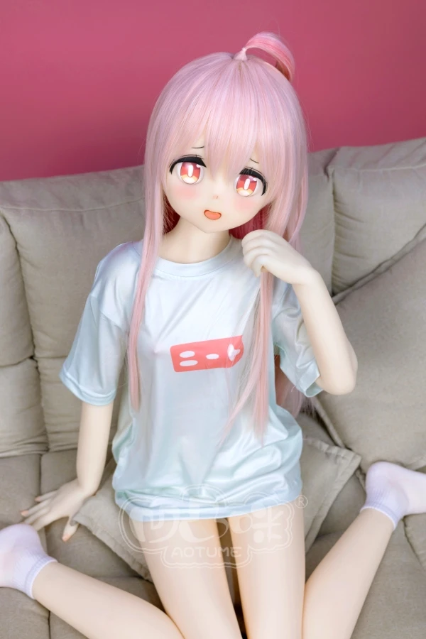 Aotume Doll ピンク多め アニメ ラブドール 135cm A-cup slim #129
